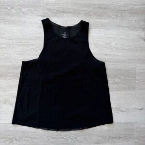 Sweaty Betty Fast Track Running Tank Top Black Reflective Women's Large SB5885
